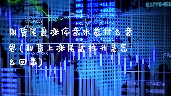 期货尾盘涨停意味着什么意思(期货上涨尾盘拉升是怎么回事) (https://www.njaxzs.com/) 黄金期货 第1张