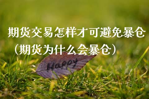 期货交易怎样才可避免暴仓（期货为什么会暴仓） (https://www.njaxzs.com/) 期货直播间 第1张