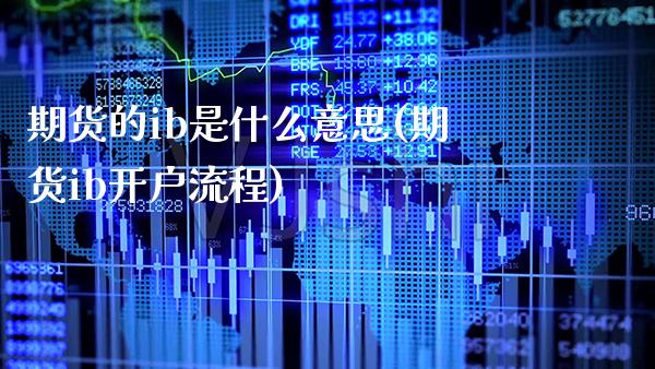 期货的ib是什么意思(期货ib开户流程) (https://www.njaxzs.com/) 期货直播间 第1张