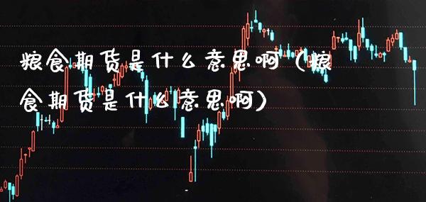 粮食期货是什么意思啊（粮食期货是什么意思啊） (https://www.njaxzs.com/) 内盘期货 第1张