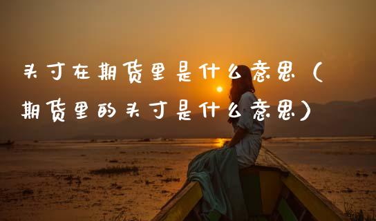 头寸在期货里是什么意思（期货里的头寸是什么意思） (https://www.njaxzs.com/) 原油期货 第1张