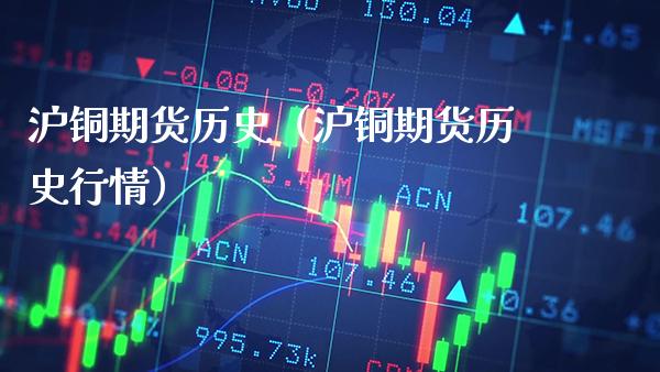 沪铜期货历史（沪铜期货历史行情） (https://www.njaxzs.com/) 期货直播间 第1张