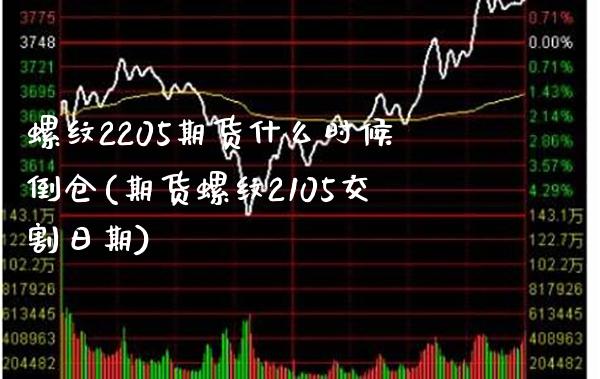 螺纹2205期货什么时候倒仓(期货螺纹2105交割日期) (https://www.njaxzs.com/) 黄金期货 第1张