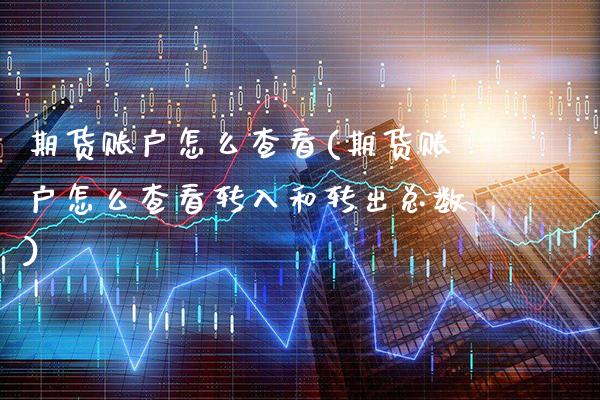 期货账户怎么查看(期货账户怎么查看转入和转出总数) (https://www.njaxzs.com/) 期货行情 第1张