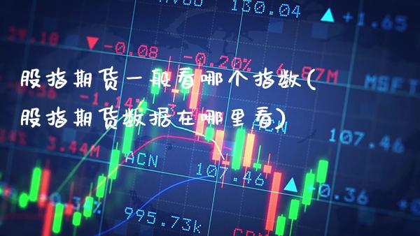 股指期货一般看哪个指数(股指期货数据在哪里看) (https://www.njaxzs.com/) 内盘期货 第1张