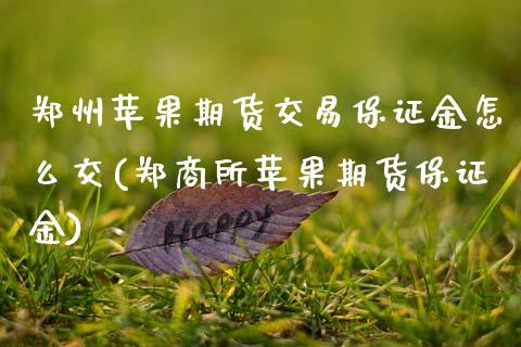 郑州苹果期货交易保证金怎么交(郑商所苹果期货保证金) (https://www.njaxzs.com/) 期货行情 第1张