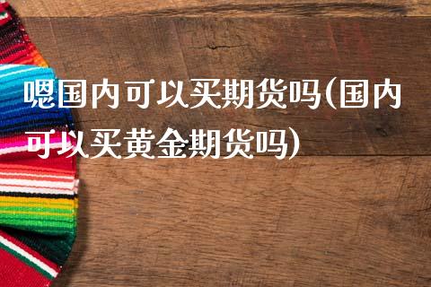 嗯国内可以买期货吗(国内可以买黄金期货吗) (https://www.njaxzs.com/) 期货直播间 第1张