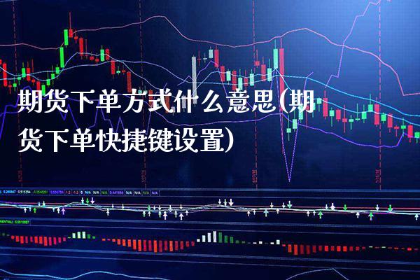 期货下单方式什么意思(期货下单快捷键设置) (https://www.njaxzs.com/) 黄金期货 第1张