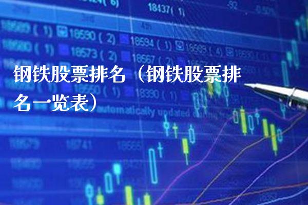 钢铁股票排名（钢铁股票排名一览表） (https://www.njaxzs.com/) 期货行情 第1张