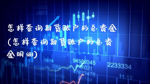 怎样查询期货账户的总资金(怎样查询期货账户的总资金明细) (https://www.njaxzs.com/) 期货开户 第1张