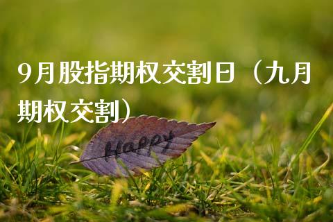 9月股指期权交割日（九月期权交割） (https://www.njaxzs.com/) 内盘期货 第1张