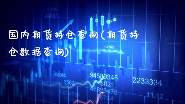 国内期货持仓查询(期货持仓数据查询) (https://www.njaxzs.com/) 期货直播间 第1张