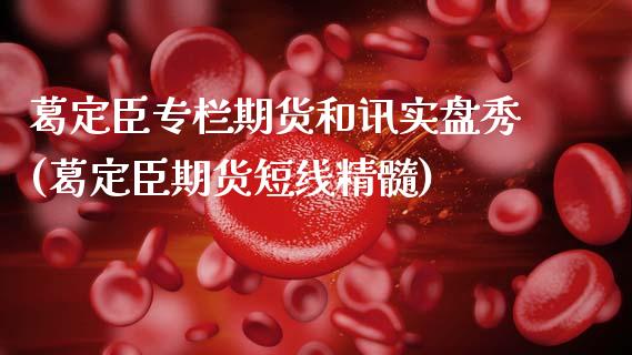 葛定臣专栏期货和讯实盘秀(葛定臣期货短线精髓) (https://www.njaxzs.com/) 期货行情 第1张