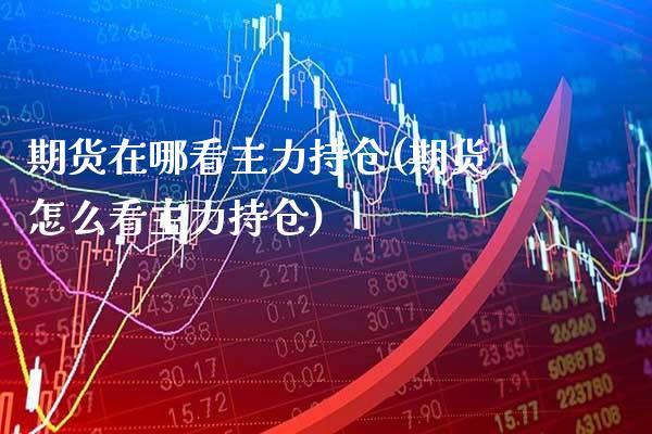 期货在哪看主力持仓(期货怎么看主力持仓) (https://www.njaxzs.com/) 期货行情 第1张