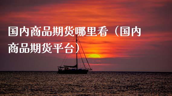 国内商品期货哪里看（国内商品期货平台） (https://www.njaxzs.com/) 期货行情 第1张