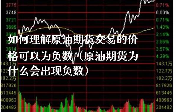 如何理解原油期货交易的可以为负数（原油期货为什么会出现负数） (https://www.njaxzs.com/) 期货行情 第1张