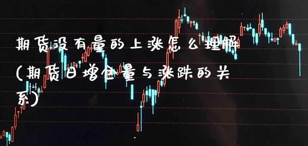 期货没有量的上涨怎么理解(期货日增仓量与涨跌的关系) (https://www.njaxzs.com/) 期货开户 第1张