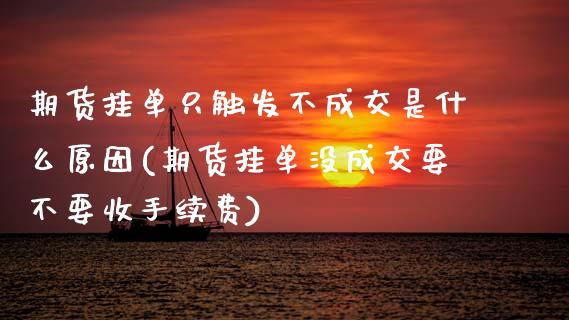 期货挂单只触发不成交是什么原因(期货挂单没成交要不要收手续费) (https://www.njaxzs.com/) 内盘期货 第1张