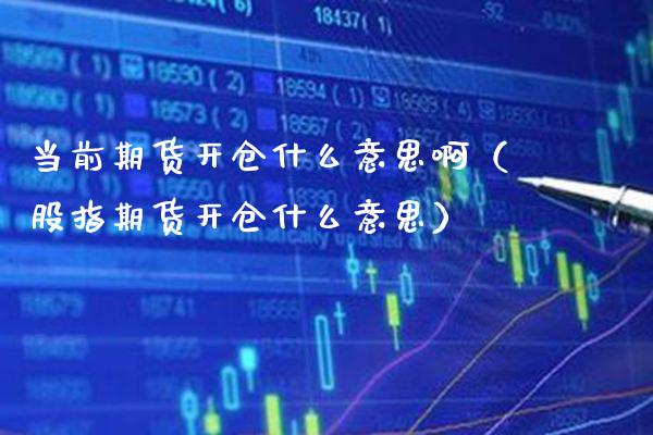 当前期货开仓什么意思啊（股指期货开仓什么意思） (https://www.njaxzs.com/) 期货直播间 第1张