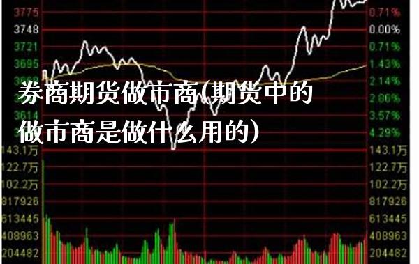 券商期货做市商(期货中的做市商是做什么用的) (https://www.njaxzs.com/) 期货行情 第1张