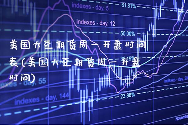 美国大豆期货周一开盘时间表(美国大豆期货周一开盘时间) (https://www.njaxzs.com/) 期货行情 第1张