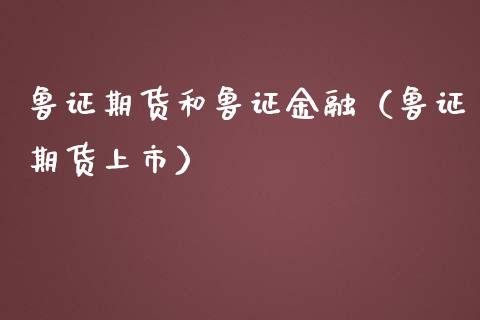 鲁证期货和鲁证金融（鲁证期货上市） (https://www.njaxzs.com/) 内盘期货 第1张