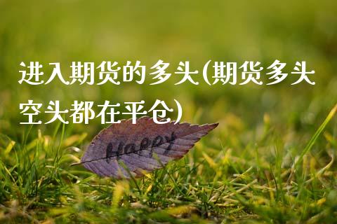 进入期货的多头(期货多头空头都在平仓) (https://www.njaxzs.com/) 原油期货 第1张