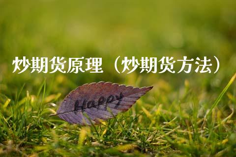 炒期货原理（炒期货方法） (https://www.njaxzs.com/) 期货直播间 第1张