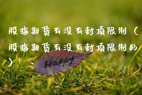 股指期货有没有封顶（股指期货有没有封顶的） (https://www.njaxzs.com/) 期货直播间 第1张