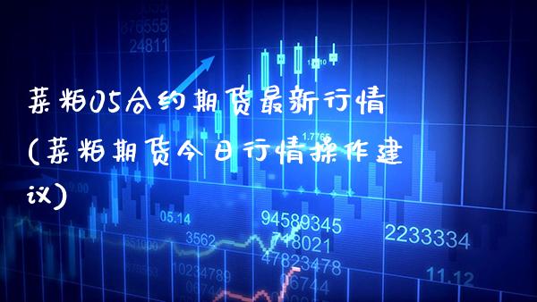 菜粕05合约期货最新行情(菜粕期货今日行情操作建议) (https://www.njaxzs.com/) 期货投资 第1张