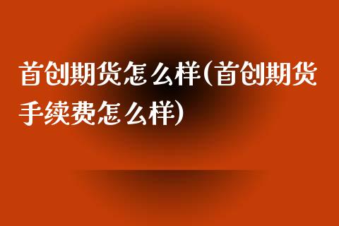 首创期货怎么样(首创期货手续费怎么样) (https://www.njaxzs.com/) 原油期货 第1张