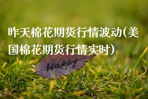 昨天棉花期货行情波动(美国棉花期货行情实时) (https://www.njaxzs.com/) 内盘期货 第1张