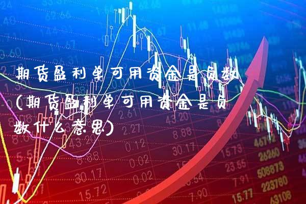 期货盈利单可用资金是负数(期货盈利单可用资金是负数什么意思) (https://www.njaxzs.com/) 期货直播间 第1张