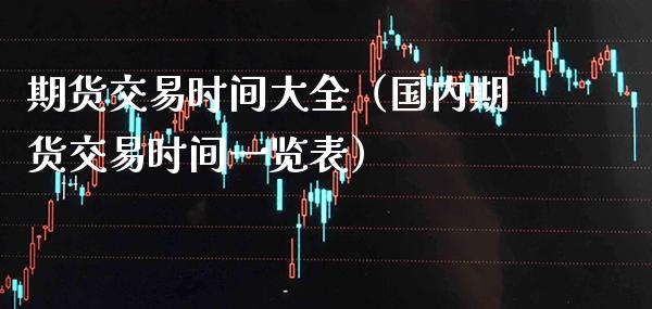 期货交易时间大全（国内期货交易时间一览表） (https://www.njaxzs.com/) 期货直播间 第1张