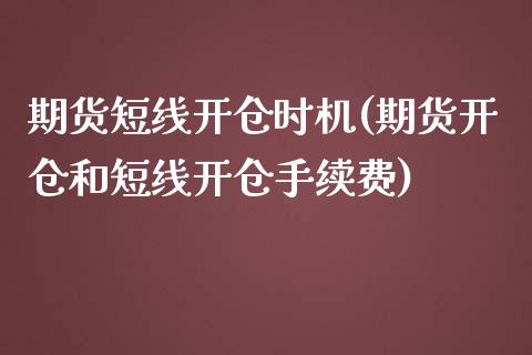 期货短线开仓时机(期货开仓和短线开仓手续费) (https://www.njaxzs.com/) 期货直播间 第1张