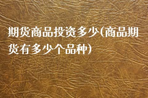 期货商品投资多少(商品期货有多少个品种) (https://www.njaxzs.com/) 期货行情 第1张