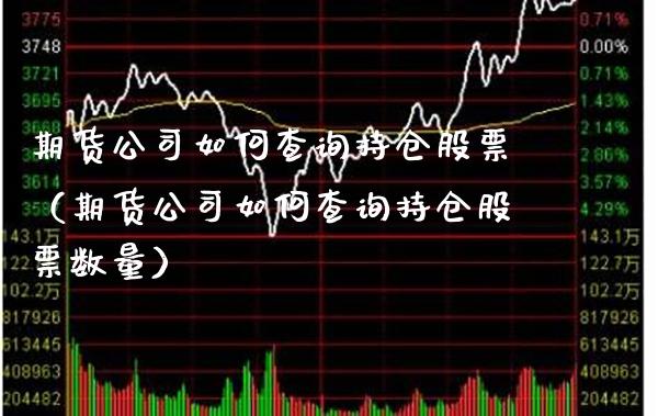 期货公司如何查询持仓股票（期货公司如何查询持仓股票数量） (https://www.njaxzs.com/) 期货直播间 第1张
