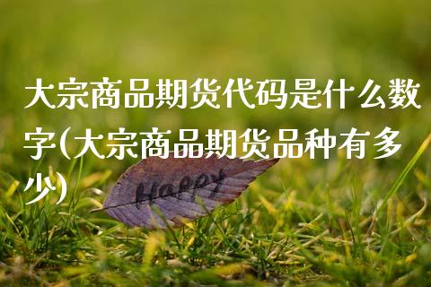 大宗商品期货代码是什么数字(大宗商品期货品种有多少) (https://www.njaxzs.com/) 期货直播间 第1张