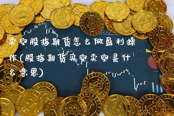 卖空股指期货怎么做盈利操作(股指期货买空卖空是什么意思) (https://www.njaxzs.com/) 内盘期货 第1张