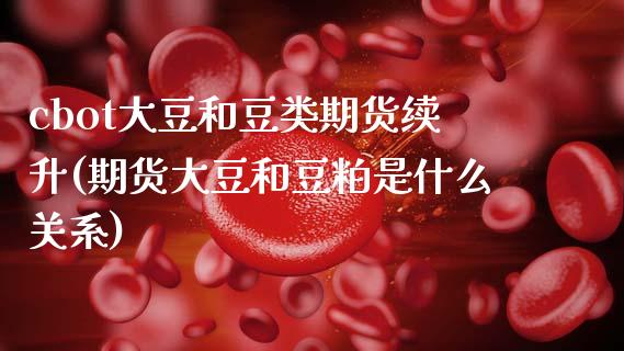 cbot大豆和豆类期货续升(期货大豆和豆粕是什么关系) (https://www.njaxzs.com/) 原油期货 第1张