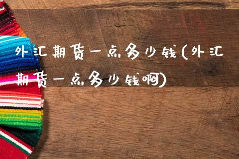 外汇期货一点多少钱(外汇期货一点多少钱啊) (https://www.njaxzs.com/) 期货直播间 第1张
