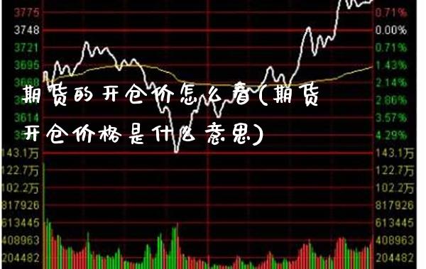 期货的开仓价怎么看(期货开仓价格是什么意思) (https://www.njaxzs.com/) 原油期货 第1张