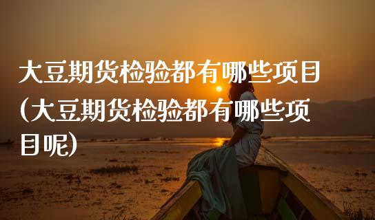 大豆期货检验都有哪些项目(大豆期货检验都有哪些项目呢) (https://www.njaxzs.com/) 期货直播间 第1张