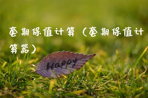 套期保值计算（套期保值计算器） (https://www.njaxzs.com/) 期货直播间 第1张