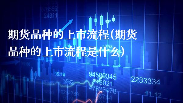 期货品种的上市流程(期货品种的上市流程是什么) (https://www.njaxzs.com/) 期货直播间 第1张