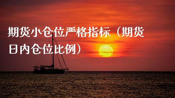 期货小仓位严格指标（期货日内仓位比例） (https://www.njaxzs.com/) 黄金期货 第1张