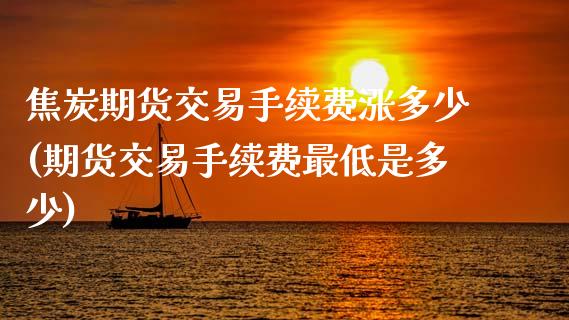 焦炭期货交易手续费涨多少(期货交易手续费最低是多少) (https://www.njaxzs.com/) 黄金期货 第1张