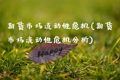 期货市场流动性危机(期货市场流动性危机分析) (https://www.njaxzs.com/) 期货直播间 第1张