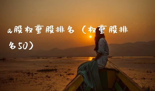 a股权重股排名（权重股排名50） (https://www.njaxzs.com/) 黄金期货 第1张