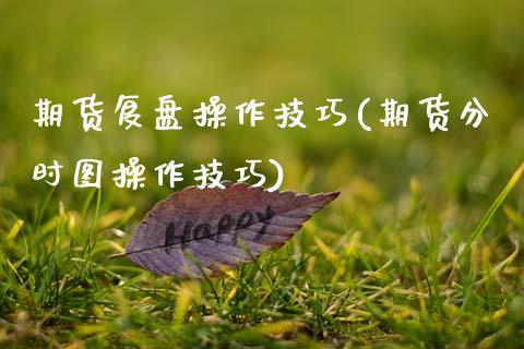 期货复盘操作技巧(期货分时图操作技巧) (https://www.njaxzs.com/) 期货直播间 第1张